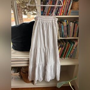 Mystree Ivory and Charcoal Textured Dress